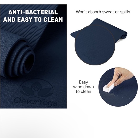 Clever Yoga 🧘 Mat. Black. Sealed never opened - Picture 7 of 16